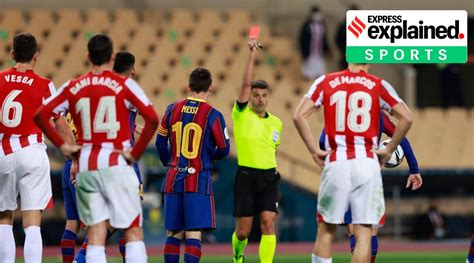 explained lionel messis red card   growing frustration