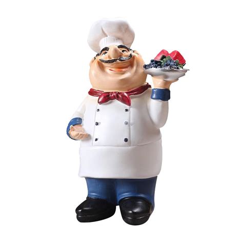 chefkoch figur kochfigur chef dekofigur tischdeko ebay