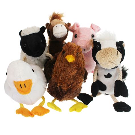 puppet company farm animals finger puppets set
