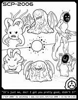 Pages Scp Coloring Foundation Fourth Gore Warning Book sketch template