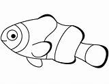 Fish Anemone Coloring Clownfish Pages Printable Categories sketch template
