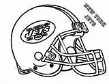 Coloring Football Pages Nfl Helmet Jets Printable Helmets York Player College Kids Cincinnati Drawing Auburn Yankees Dolphin Color Patriots Cliparts sketch template
