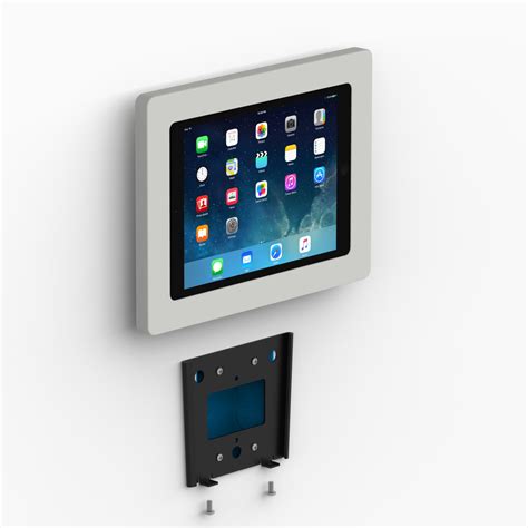 fixed slim wall ipad air     ipad pro tablet mount light grey