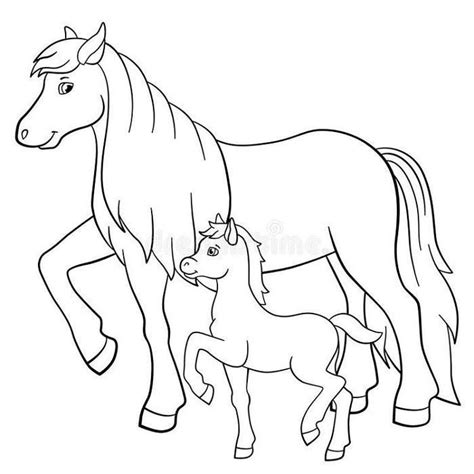 horses  foals coloring pages horse coloring pages farm animal