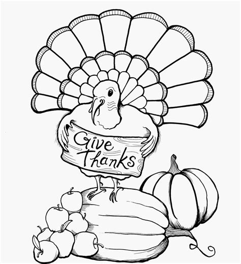easy thanksgiving coloring page  popular svg design