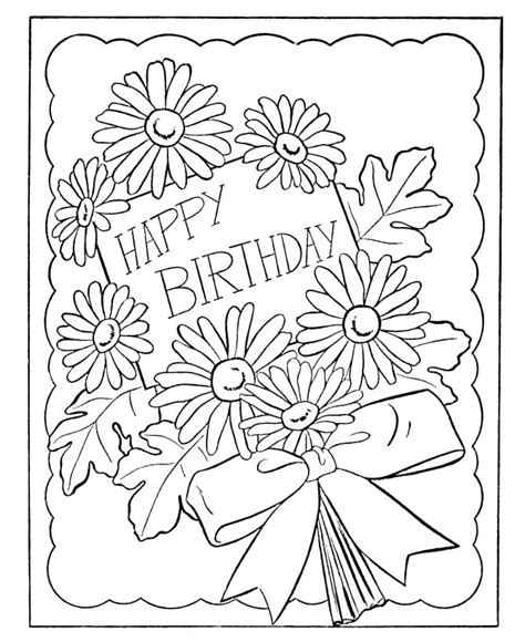 printable coloring birthday cards  mom printable card  happy