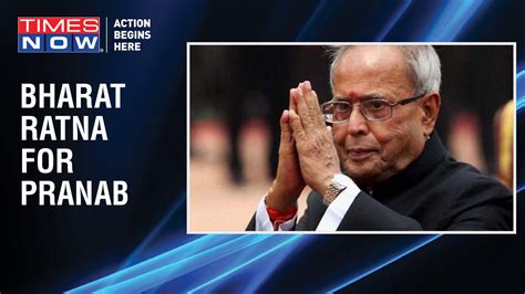 former indian president pranab mukherjee to be honored with bharat