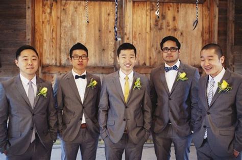 mix and match craze for bridesmaids can groomsmen do it too