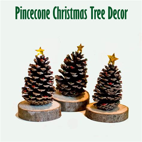 pine cone christmas tree decor