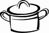 Pot Cooking Drawing Coloring Template sketch template