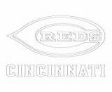 Coloring Pages Mlb Reds Logo Baseball Cincinnati Sport Printable Info sketch template