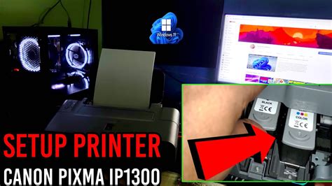 setup swap ink cartridges  canon pixma ip printer youtube