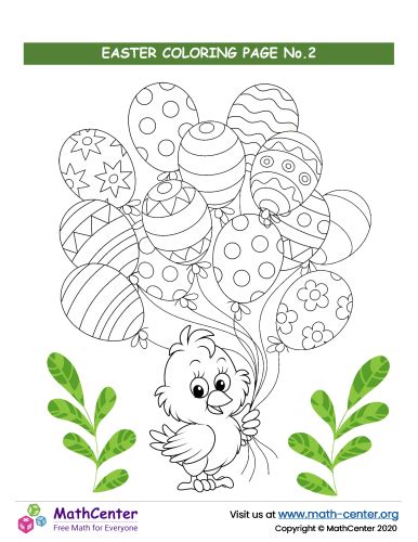 easter coloring page  coloring activities math center