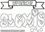 Coloring Name Pages Emma Names Kids Printable Own Alexis Make Girls Print Bubble Letters Personalized Cool Say Drawing Color Getcolorings sketch template