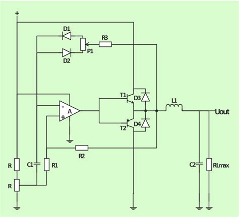 simple switched supply circuit diagram
