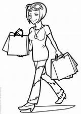 Shopping Coloring Pages Printable Books sketch template