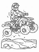 Quad Kleurplaat Motorrad Roues Crossen Motos Ausdrucken Colorear Kleurplaten Dibujos Gratuit Ausmalen Diys Traktor Chopper Motorbikes Bunte Färbung Zeichentrick Transportmittel sketch template
