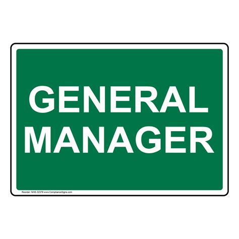 general manager sign nhe