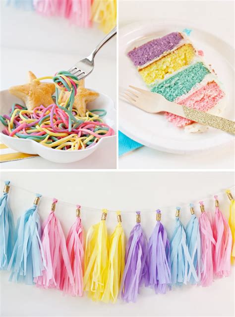 simple sweet unicorn birthday party ideas hostess   mostess