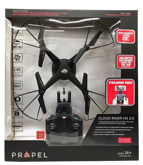 propel cloud rider hd  quadrocopter drone   hd video gainmart premium