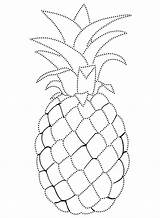 Pineapple Mandala sketch template