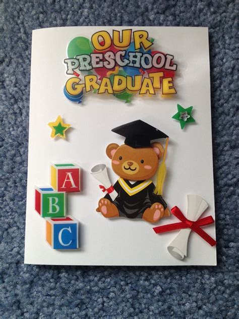 preschool graduation card  daisycreationsbyjess  etsy httpswww