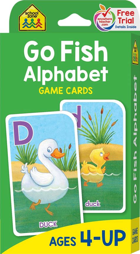fish alphabet game cards kool child