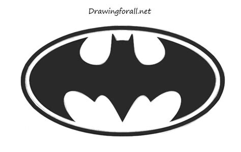 draw batmans logo