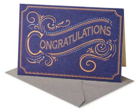 American Greetings 60 Congratulations Card Gold Script 1 Ct Fred