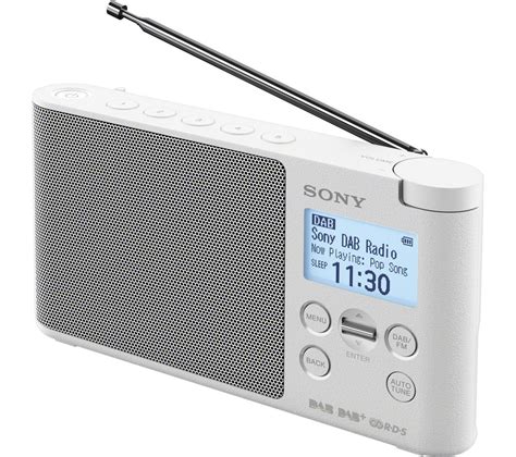 sony xdr sd portable dabfm radio white fast delivery currysie
