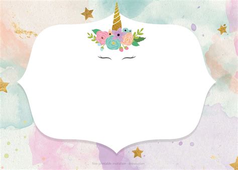 creative birthday card template unicorn templates  birthday card