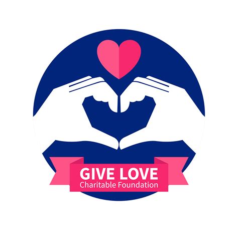 charitable foundation logo illustration  vector art  vecteezy