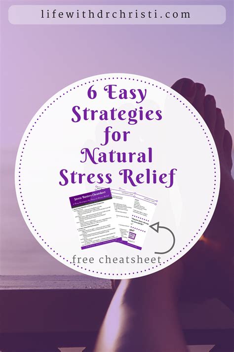 easy strategies  natural stress relief life  dr christi