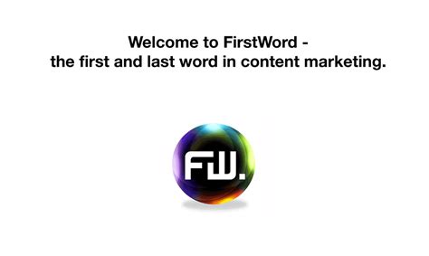 london content marketing agency firstword media