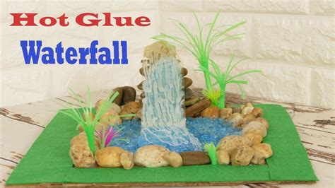 Hot Glue Waterfall Tutorial Easy Hot Glue Waterfalls Cardboard