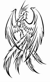 Phoenix Tattoo Outline Drawing Tattoos Simple Drawings Bird Tribal Dessin Draw Coloring Photobucket Color Pheonix Fenix Pages Pour Designs Cool sketch template