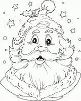 Coloring Santa Christmas Head Pages Noel Printable Colouring Finished Choose Board Pere sketch template