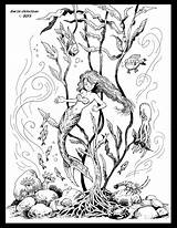 Kelp Drawing Forest Mermaid Line Coloring Pages Sea Getdrawings Under Getcolorings sketch template