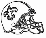 Coloring Football Pages Helmet Logo Orleans Drawing Nfl Saints Superdome Chicago Clipart Silhouette Bears Clip Skyline Color Browns Denver 1000 sketch template