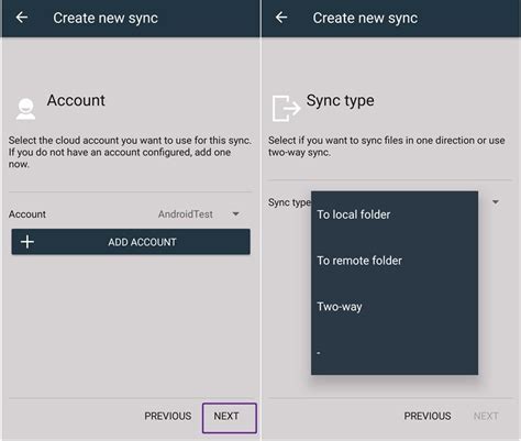 sync  local folder  google drive   android device
