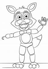 Coloring Fnaf Bonnie Pages Printable Five Freddy Nights Getcolorings Color sketch template
