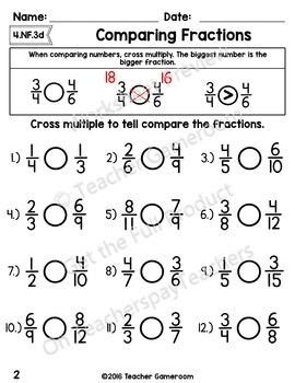 cross multiplication worksheet  grade makeflowchartcom