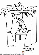 Coloring Pages Sukkah Sukkot Popular Library Clipart Sketch sketch template