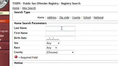 texas sex offender registry free search youtube