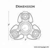 Spinner Fidget Coloring Pages Dimension Size Print Printable Spinners Getcolorings sketch template