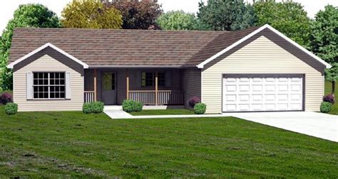 traditional style house plan    bed  bath  car garage ranch style house plans