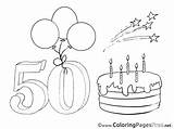 50 Birthday Coloring Years Pages Kids Zum Geburtstag Ausmalbild Happy Ausmalbilder Colouring Sheets Sheet Title Mom Choose Board Card sketch template