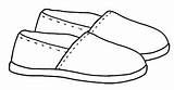 Slippers Coloring Pages sketch template