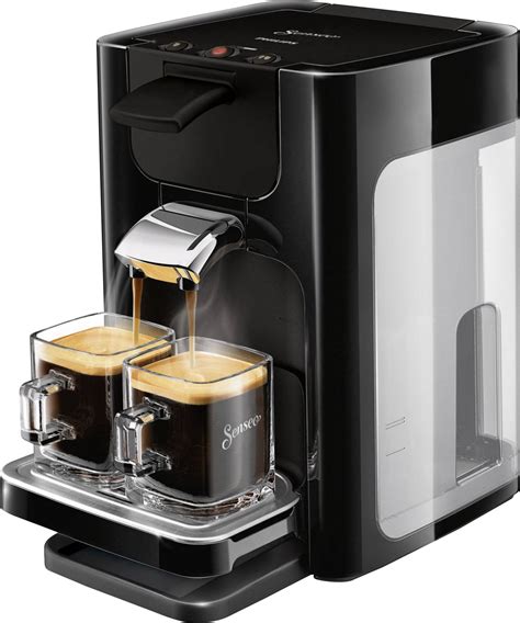 senseo hd hd koffiepadmachine zwart  hoogte verstelbare koffietuit conradnl