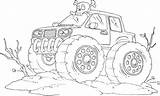 Road Off Monster Truck Coloring Pages Car Trucks Colouring Kids Cars sketch template
